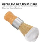 Shaving Brush, Nature Bristle Shave Brush, Luxury Shaving Brushes for Men as Gift for Father Boyfriend Husband (2 pcs Gift Box) - Image 2
